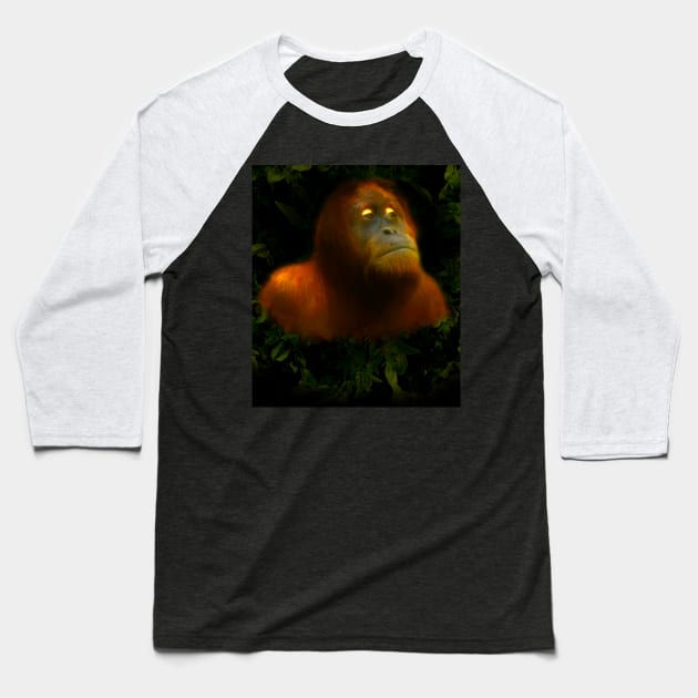 Orangutan Baseball T-Shirt by Guardi